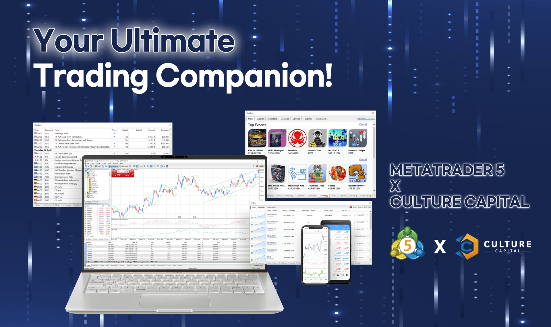 Your Ultimate Trading Companion - MetaTrader5 X Culture Capital