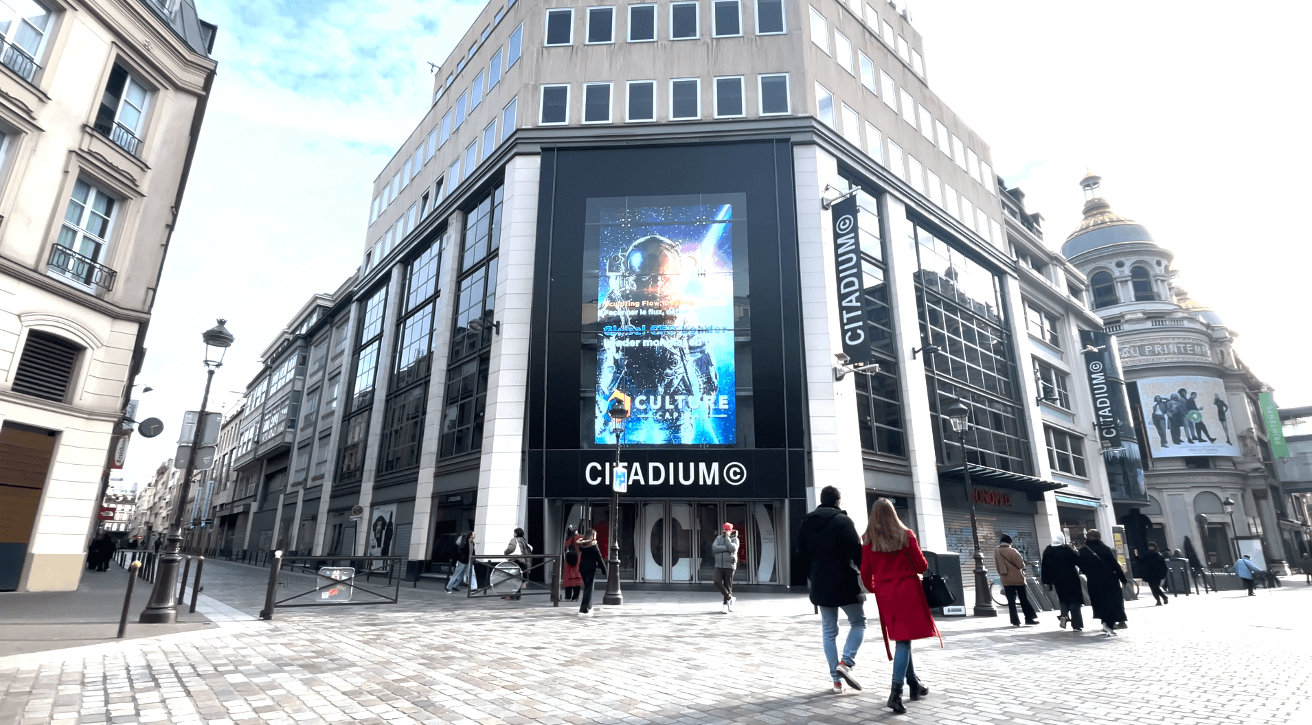 Culture Capital featured on outdoor advertising at Stade de France, Paris